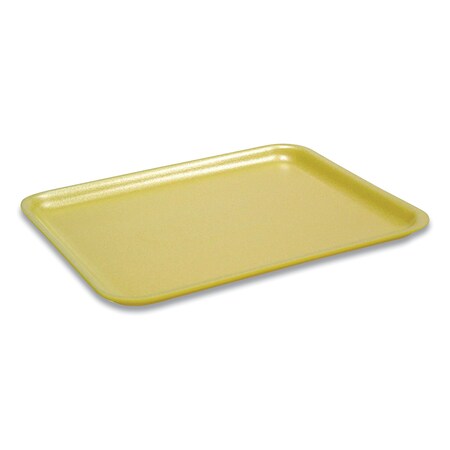 Pactiv Evergreen Supermarket Trays, No 17S, 8.4 x 4.5 x 0.7, Yellow, PK1000 51P317S